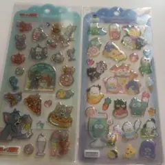 【正規品】ドロップジュエリーシール 2種セット はぴだんぶい トムジェリ