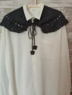 毛糸手編み・ショール　2WAY　ハンドメイド