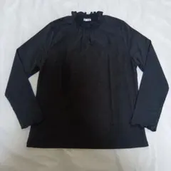 黒 カットソー 長袖