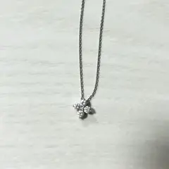 ４℃ エターナルシルバー ネックレス フラワーモチーフ ストーンのサムネイル