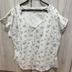 PATTERN fiona 花柄 半袖ブラウス ホワイトのサムネイル