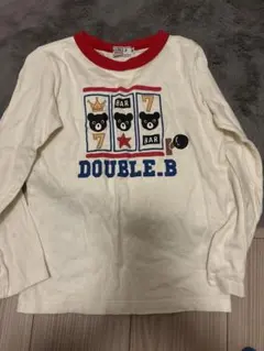 DOUBLE.B 長袖カットソー クリーム色