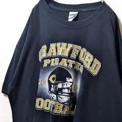 ギルダンクロフォードパイレーツフットボール ロゴ Tシャツブラック黒XL古着