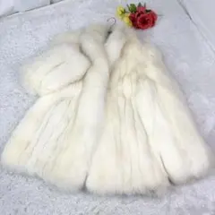 美品・希少品】FOXFUR /プラチナフォックス・リンクス染め ファー