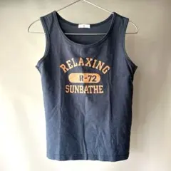 ロゴ入り タンクトップ M 綿100% ZUMBA ヨガ　スポーツ