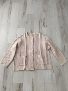 無印良品 コットン混キルトカーディガン　ピンクのサムネイル