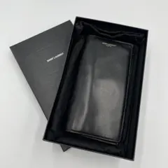 Saint Laurent　バーティカルウォレット　ゴールド　ブラック　備品付き