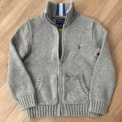 POLO RALPH LAUREN ジップアップニット グレー 4