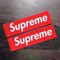 【2枚】supreme box logo ステッカー　シュプリーム