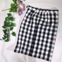 レディース/ボトムス/スカート/ひざ丈スカート/チェック柄/サイズL/古着