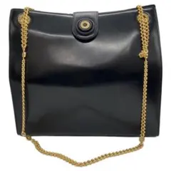 Versace ジャンニ ヴェルサーチ ショルダーバッグ　黒／金メデューサ Versace ジャンニ ヴェルサーチ ショルダーバッグ 黒／金メデューサ
