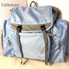 美品✨コールマン COLEMAN 修学旅行/林間学校リュック スカイブルー