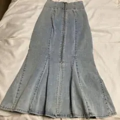 NOMAEライトブルー デニム フレアスカート