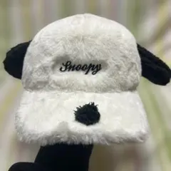 スヌーピー 耳付き帽子 フリーサイズ