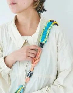 macaroni edge　マカロニエッジ　ソロモン編みショルダーストラップ