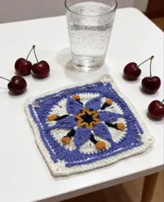 立体幸運の星　鍋敷き コースター 約17cm