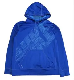 Nike ビックロゴ グラフィック ブルー プルオーバー フーディー パーカー