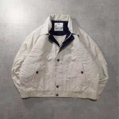 古着LONDON FOG スイングトップ 中綿ジャケット アイボリー K377