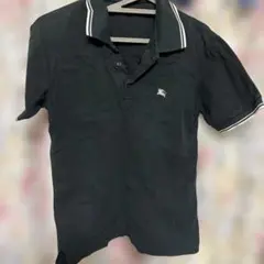 バーバリー　ブラック　黒　ポロシャツ　古着　中古品　サイズ2