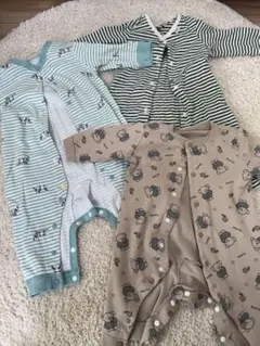 長袖ロンパース3点セット