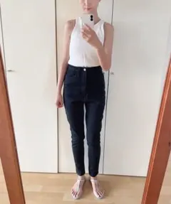 Healthy Denim SNIDEL ハイウエスト スキニーパンツ　ブラック