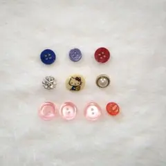 キティデザインボタンセット