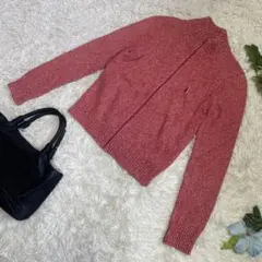 極美品　ポールスミスピンク　ハイネックニット　ピンク　ワンポイント　Mサイズ