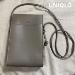 UNIQLO ユニクロ　レザータッチミニツールショルダーバッグ