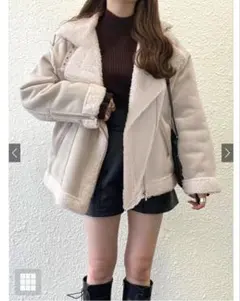 GRL エコムートンライダースジャケット S