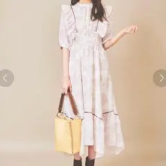 トランテアンソンドゥモード　プリーツフリルワンピース