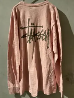 Stüssy 長袖Tシャツ ピンク M ステューシー ロンTee