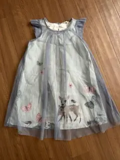 H&M キッズ　バンビ柄　ワンピース　 120cm 128cm