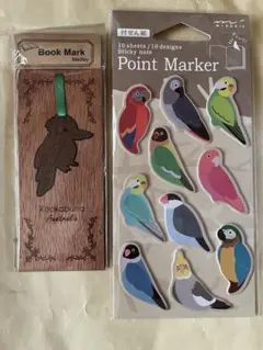付せん紙　ブックマーカー　鳥　グッズ　セットのサムネイル