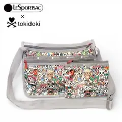 LeSportsac×tokidoki ショルダーバッグ マチ拡張 ポーチ付き