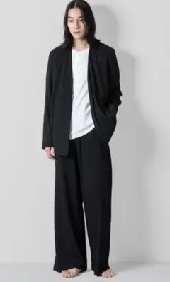 24aw ATTACHMENT ポリエステルストレッチリブ ラウンジパンツ