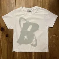 韓国market A ホワイト 半袖ミニTシャツ