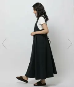 【567】ニコアンド nikoand ポコポコサマードレス ジャンパースカート