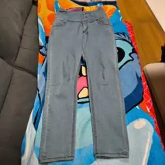 ライトブルースキニーデニム ハイウエスト