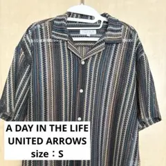 【UNITED ARROWS】ストライプ レースシャツ