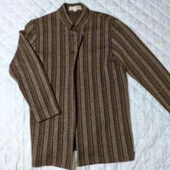 GIANNI LO GIUDICE ストライプ長袖シャツ S