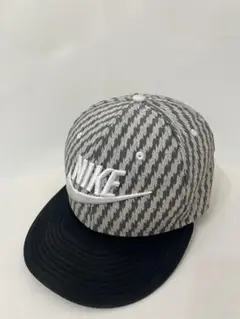 【NIKE】チェック キャップ グレー/ブラック