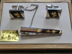 純金使用 ネクタイピンとカフスボタンセット