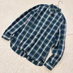 BEAMS plus ボタンダウン　チェックシャツ ビームスプラス　日本製 長袖