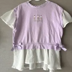 mezzo piano ラベンダー Tシャツ 130cm