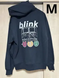 【新品】blink-182 バンドパーカー バックロゴ スウェット フーディ　M