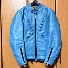 2026年最新】VANSON カラー：ブルー系 メンズ シングルライダースの