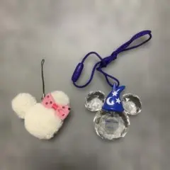 ミッキーマウス LEDライト付きアクセサリー ミニーマウス型ストラップセット