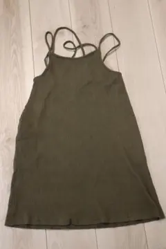 リブ編みキャミワンピース 130