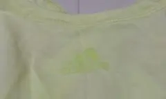 ★値下★adidas★ジムやヨガに★蛍光イエロー★背中クロス★デザインお洒落★