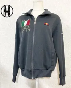 (B-365) ellesse 長袖 ジャージ グレー Sサイズのサムネイル